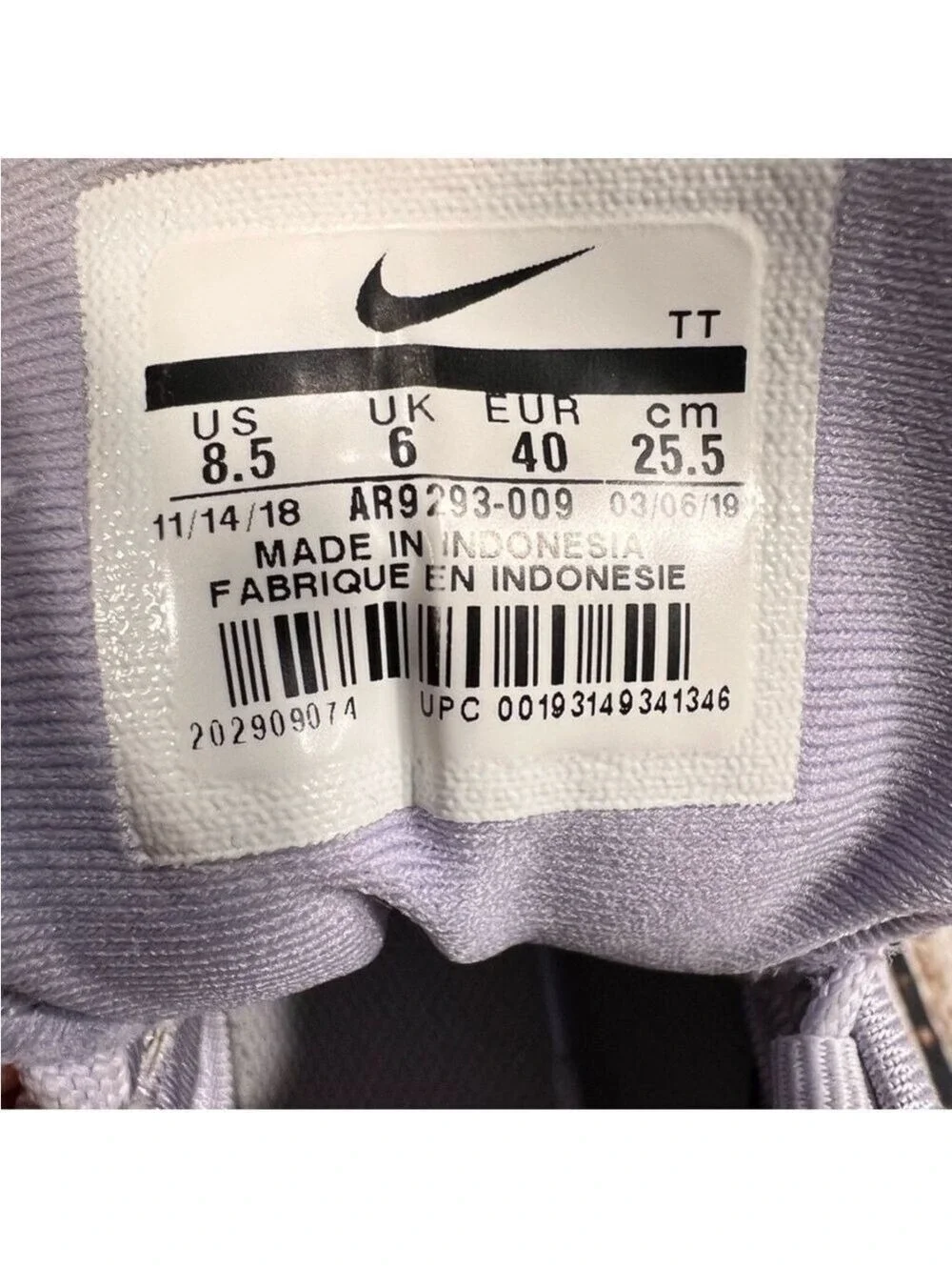 Nike Women's Air Max 720 'Oxygen Purple' Sneaker Size 8.5